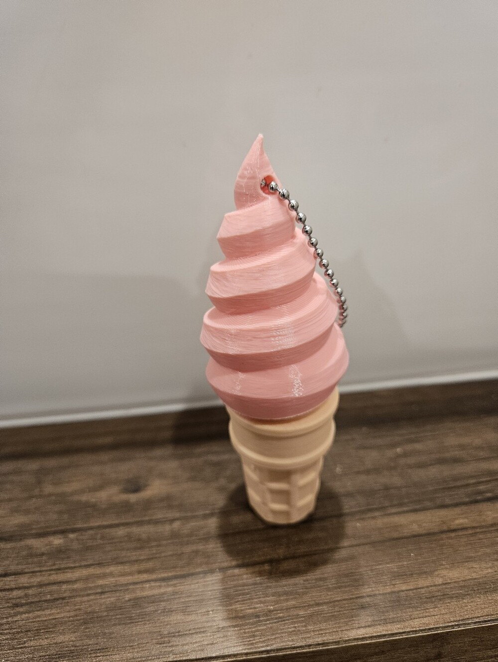 Lip Balm Ice Cream Key Chain Holder